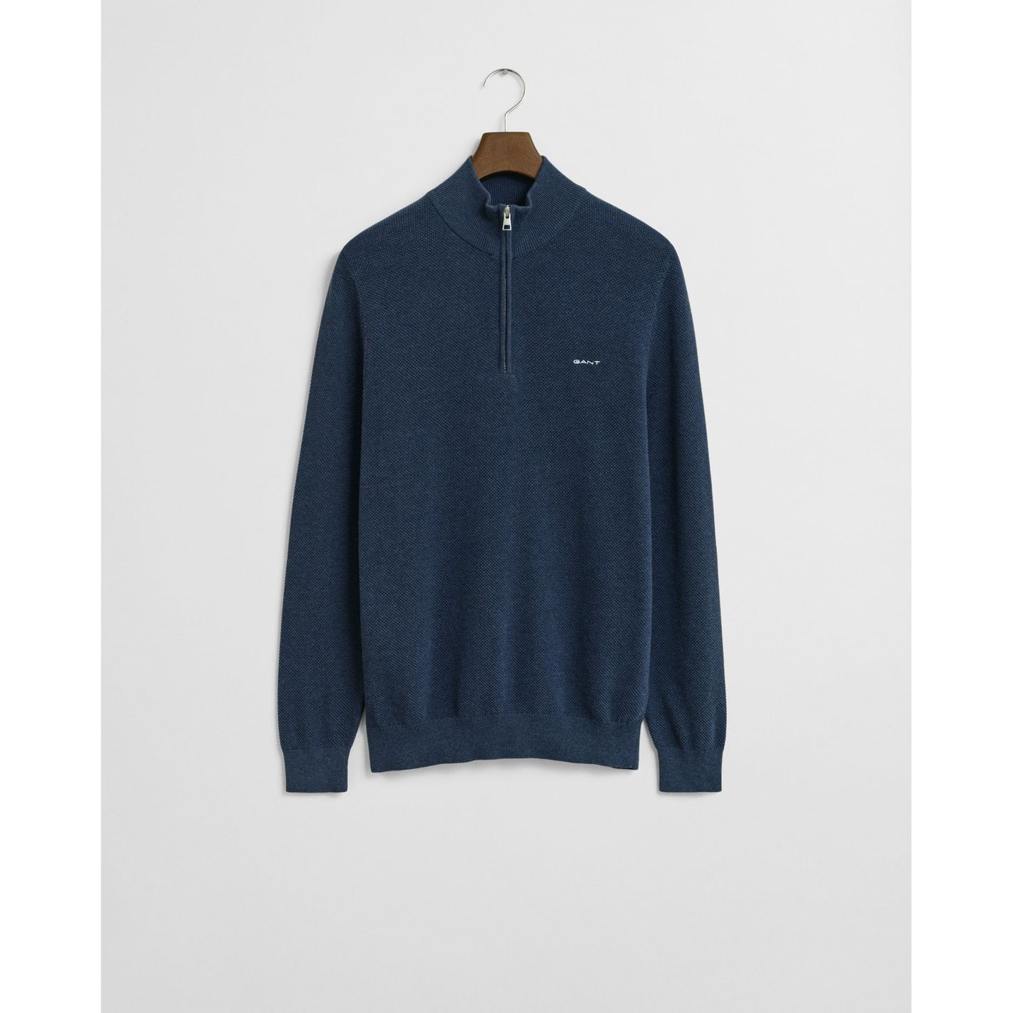 Gant Cotton Pique Half Zip Knit