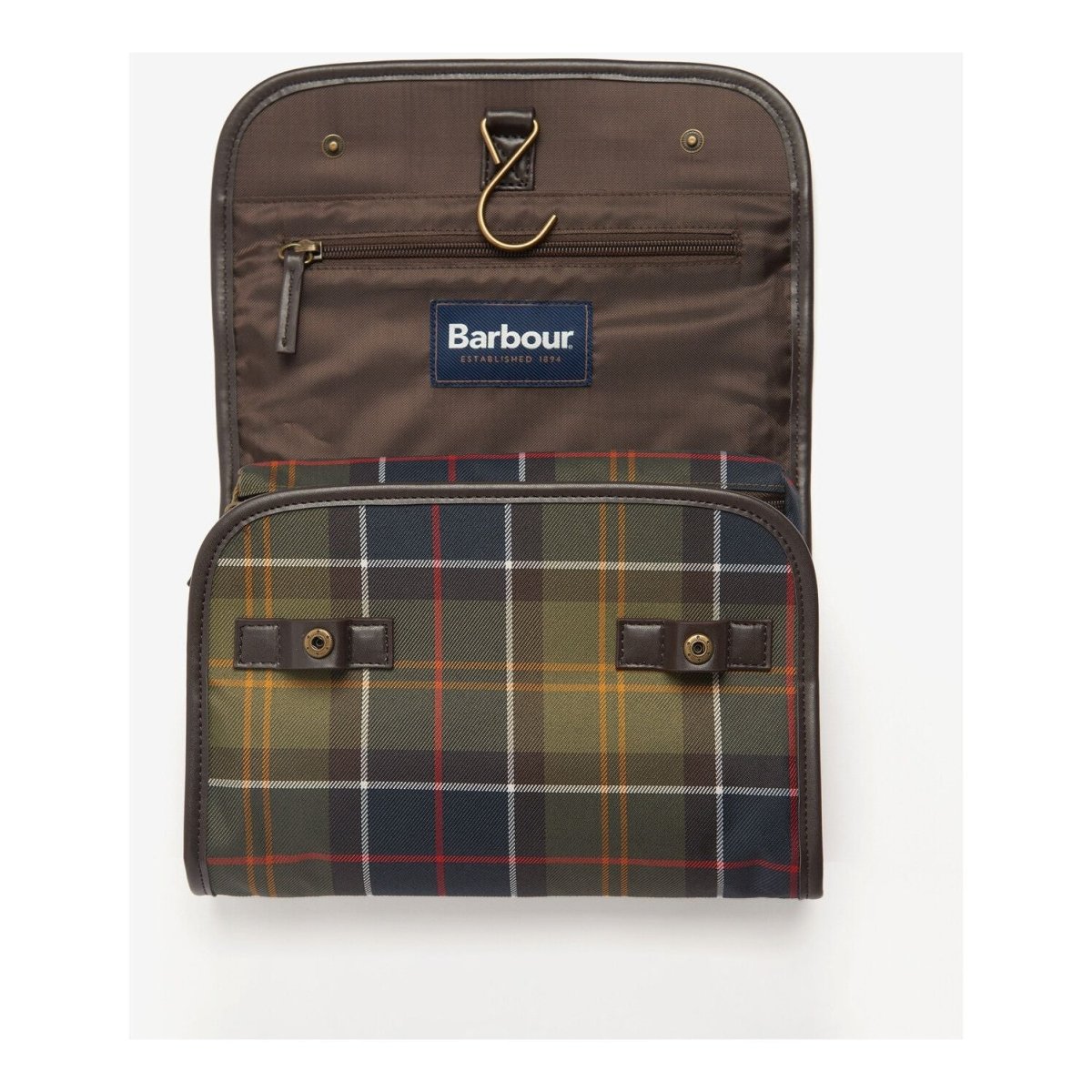 Barbour Tartan Hanging Washbag - Curtis & Dunne