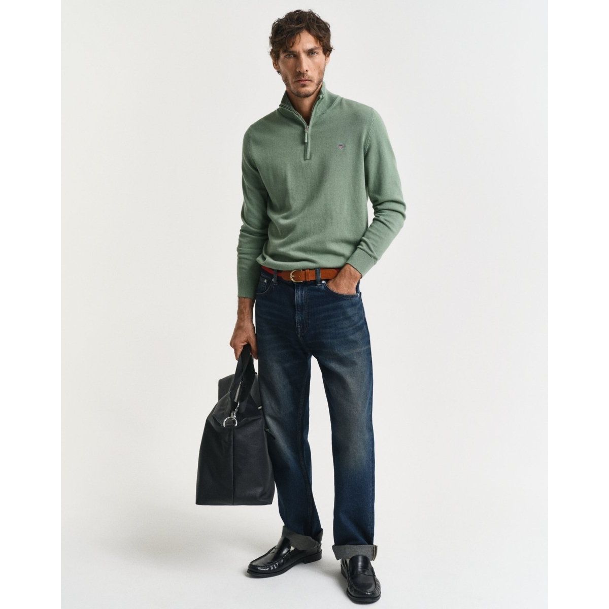 Gant Classic Cotton Half Zip - Curtis & Dunne