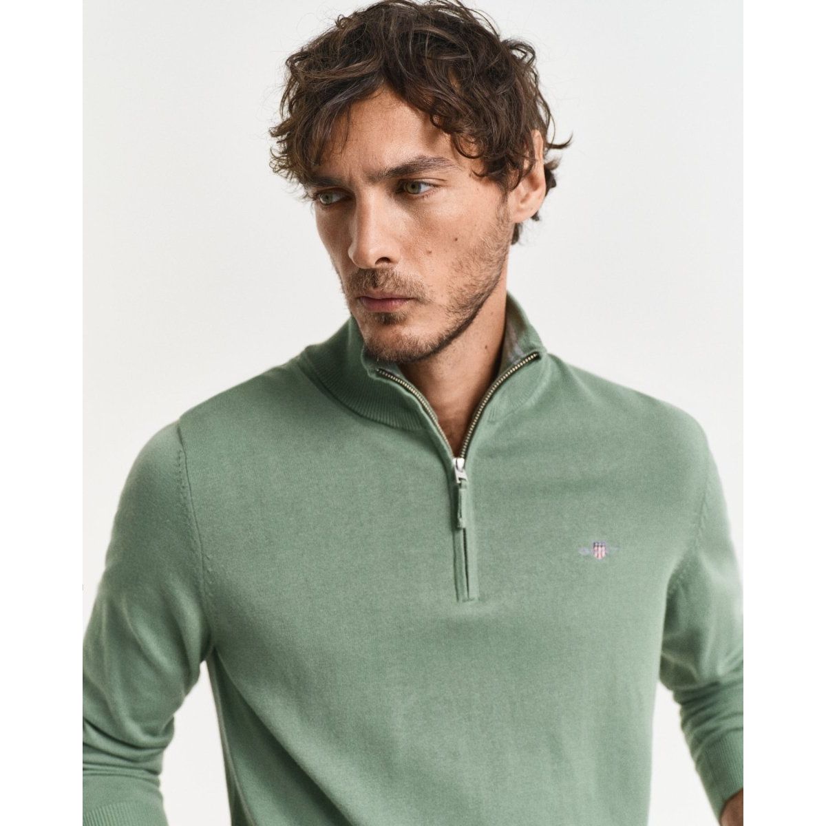 Gant Classic Cotton Half Zip - Curtis & Dunne