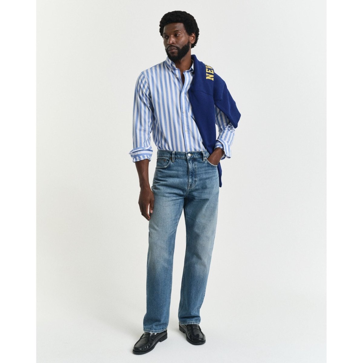Gant Classic Poplin Stripe Shirt - Curtis & Dunne