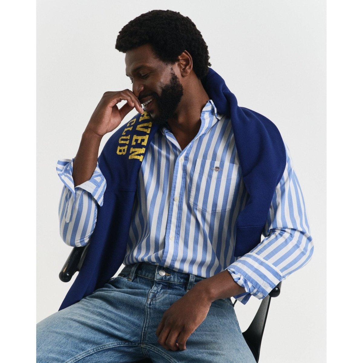 Gant Classic Poplin Stripe Shirt - Curtis & Dunne