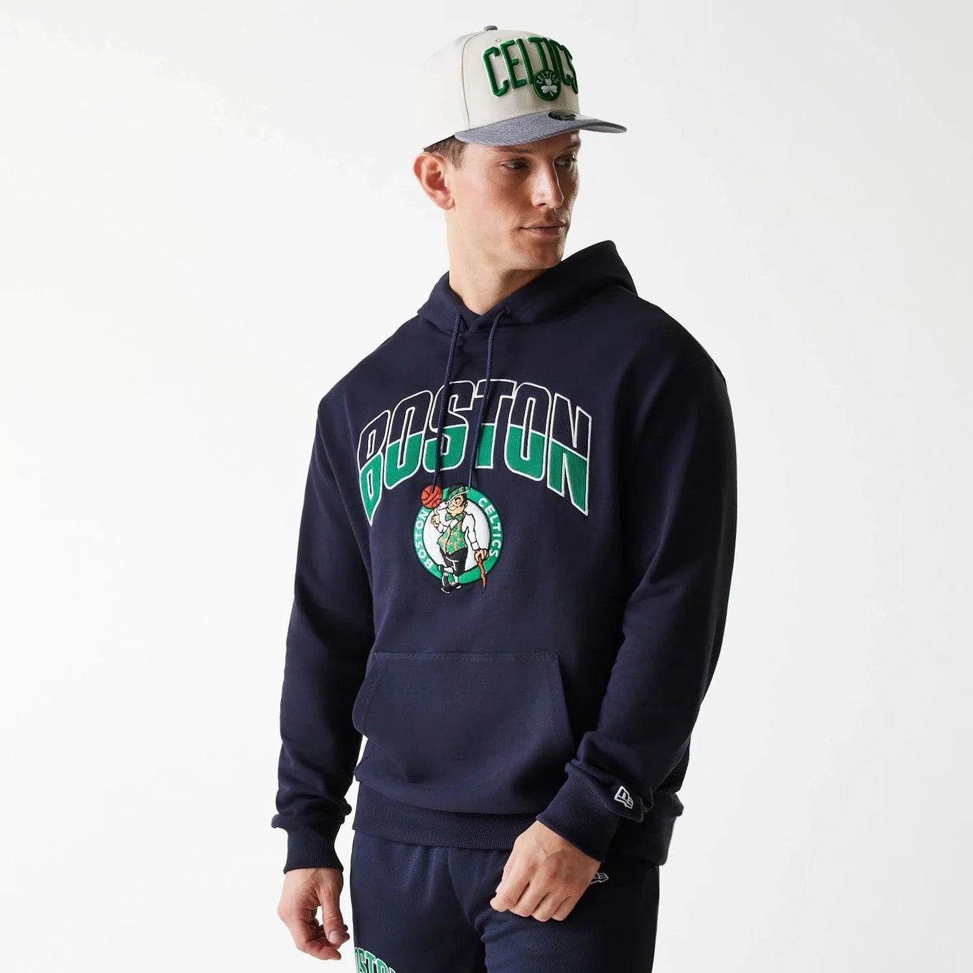 New Era Boston Celtics NBA Arch Oversized Hoodie