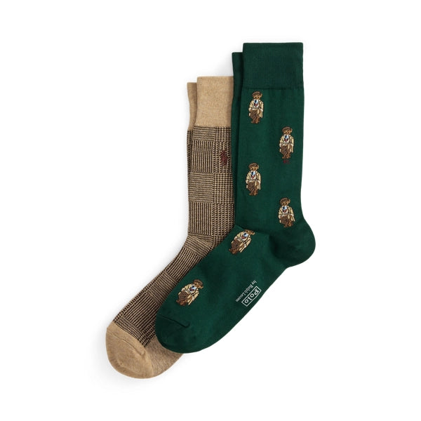 Ralph Lauren Polar Bear & Patterned 2 Pack Sock