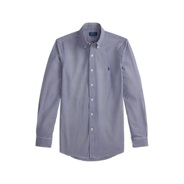 Ralph Lauren Custom Fit Gingham Stretch Poplin Shirt