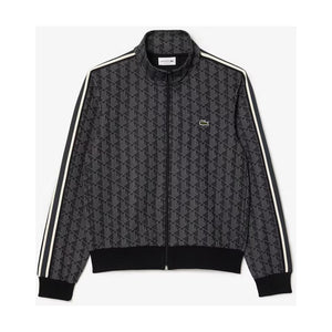 Lacoste Paris Jacquard Monogram Zipped Sweater