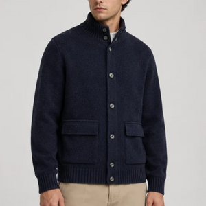 MAERZ Virgin Wool Button-Through Cardigan