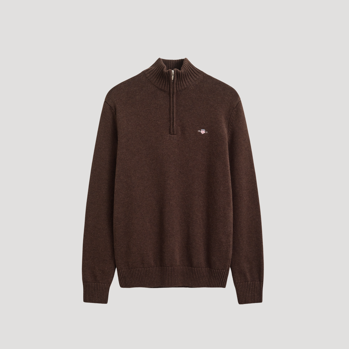 Gant Casual Cotton Knit Half Zip Sweater