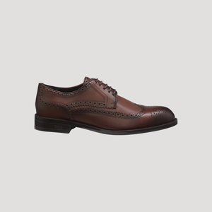 Hugo Boss Leather Derby Stitching Shoes