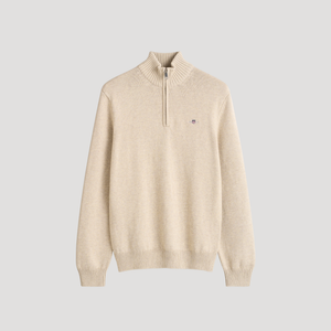 Gant Casual Cotton Knit Half Zip Sweater