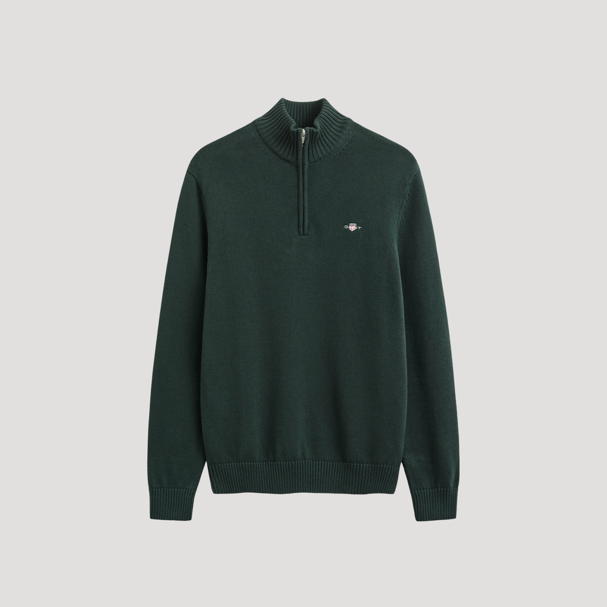 Gant Casual Cotton Knit Half Zip Sweater