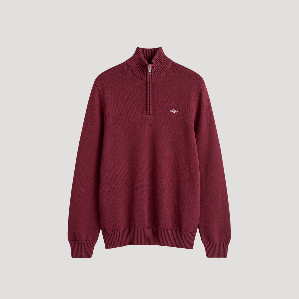 Gant Casual Cotton Knit Half Zip Sweater