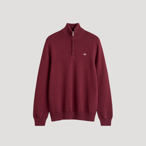 Gant Casual Cotton Knit Half Zip Sweater