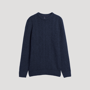 Barbour Lowfen Cable Knit Crewneck Jumper