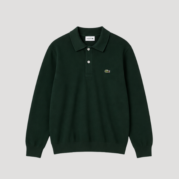 Lacoste Classic Fit Long Sleeved Knitted Polo Shirt