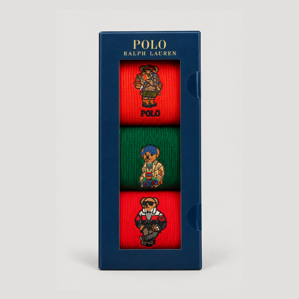 Ralph Lauren Polar Bear 3 Pack Sock