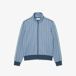 Lacoste Paris Jacquard Monogram Zipped Sweater