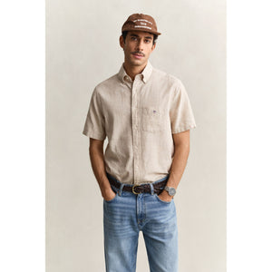 Gant Cotton Linen Short Sleeve Shirt