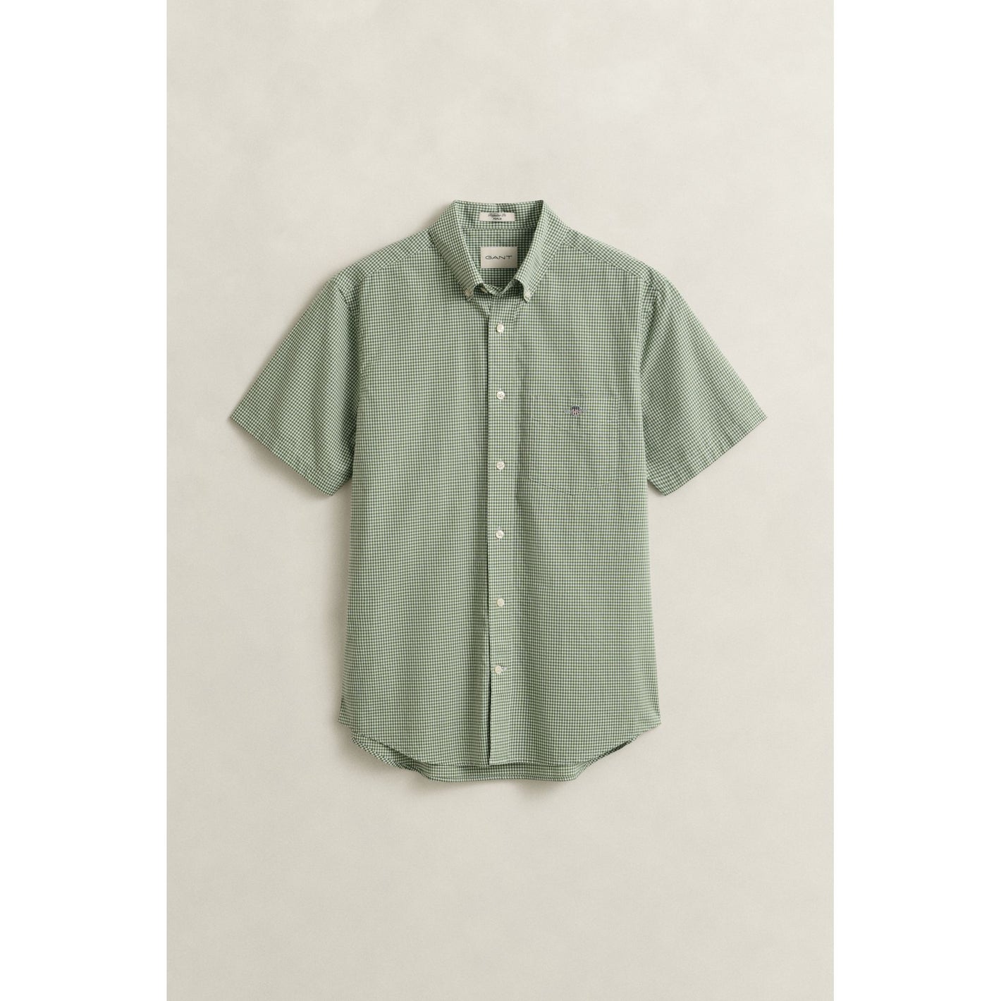 Gant Classic Poplin Gingham Short Sleeve Shirt