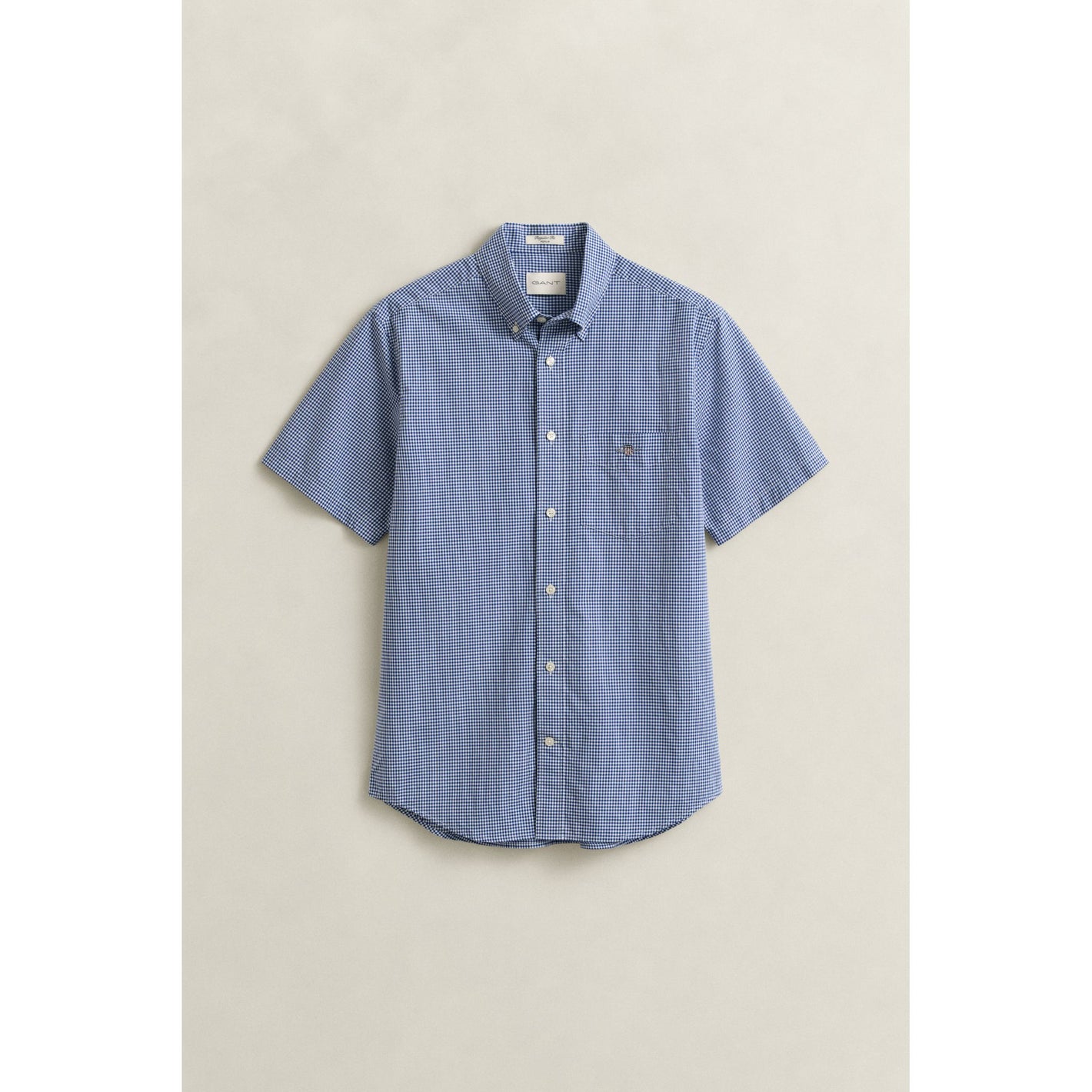 Gant Classic Poplin Gingham Short Sleeve Shirt