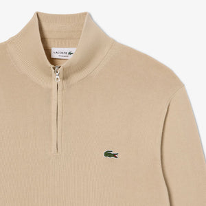 Lacoste Zippered Stand Up Collar Sweat