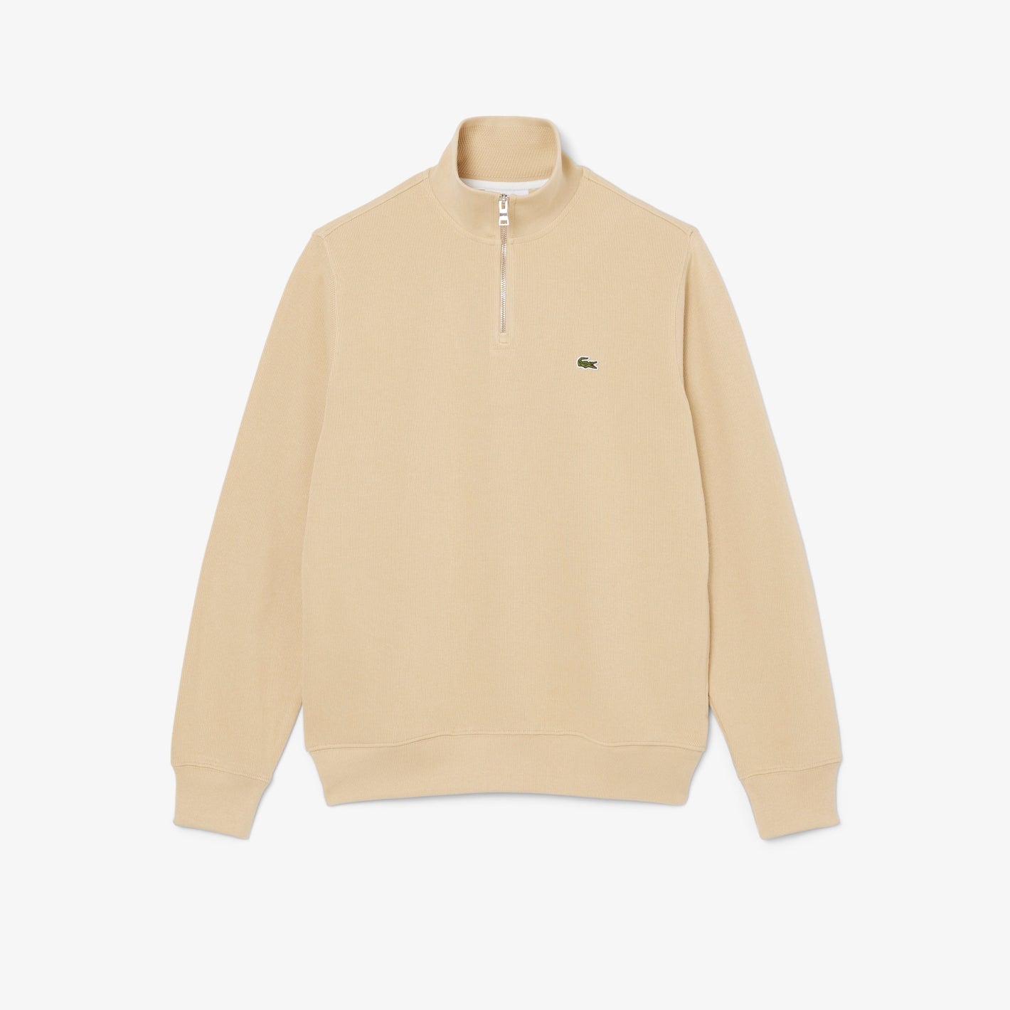 Lacoste Zippered Stand Up Collar Sweat