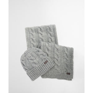 Barbour Jesmond Beanie and Scarf Gift Set