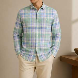 Ralph Lauren Custom Fit Plaid Oxford Shirt