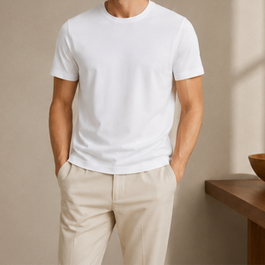 Maerz Mercerised Cotton Crew Neck T-Shirt