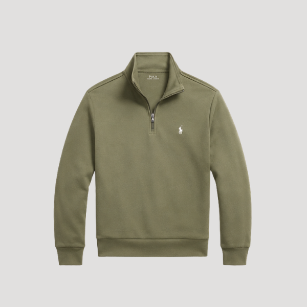 Ralph Lauren Double Knit Quarter Zip Pullover