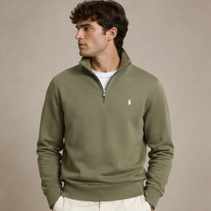 Ralph Lauren Double Knit Quarter Zip Pullover