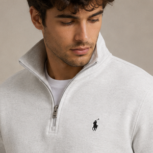 Ralph Lauren Double Knit Quarter Zip Pullover