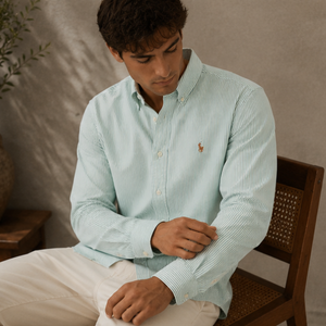 Ralph Lauren Custom Fit Striped Oxford Shirt