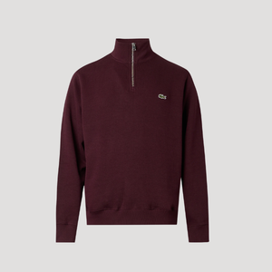 Lacoste Zippered Stand Up Collar Sweat