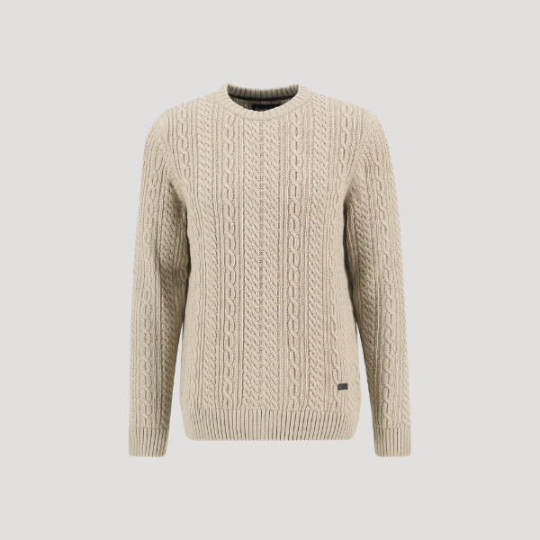 Barbour Lowfen Cable Knit Crewneck Jumper
