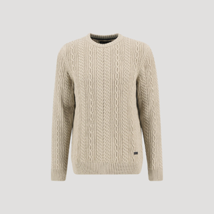 Barbour Lowfen Cable Knit Crewneck Jumper