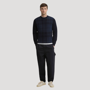 Barbour Mineral Tartan Crew Neck Jumper