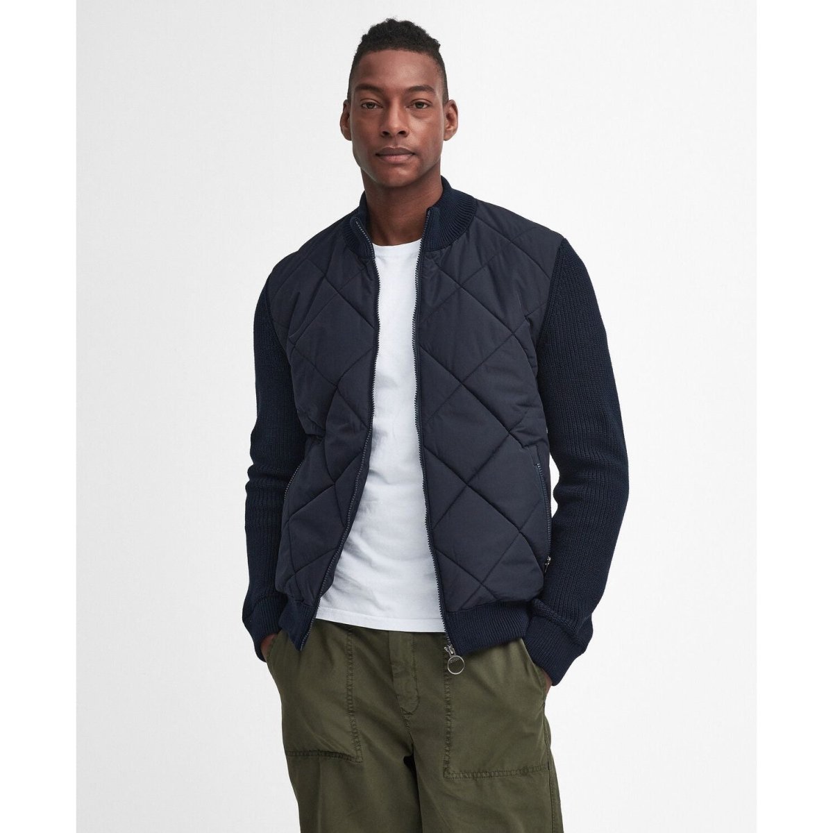 Barbour Newland Quilted Zip Knit - Curtis & Dunne