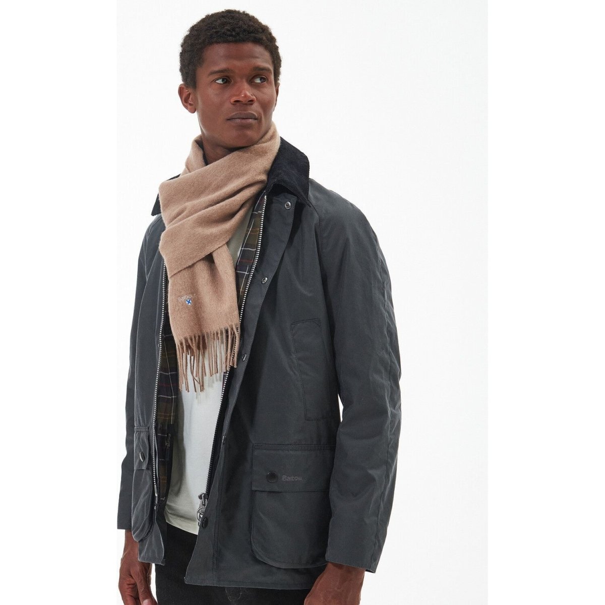 Barbour Plain Lambswool Scarf - Curtis & Dunne