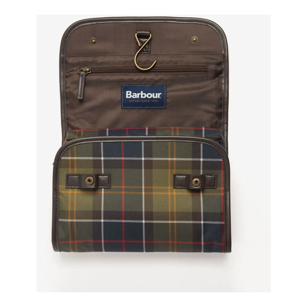 Barbour Tartan Hanging Washbag - Curtis & Dunne