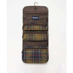 Barbour Tartan Hanging Washbag - Curtis & Dunne