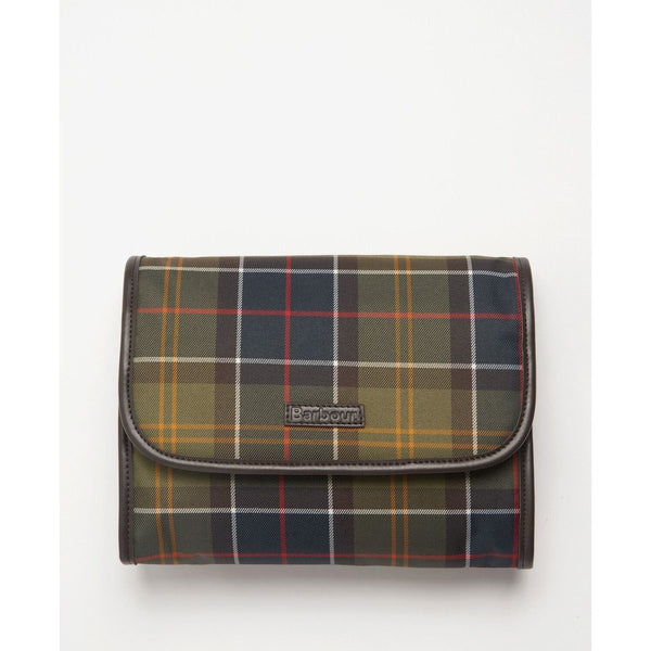 Barbour Tartan Hanging Washbag - Curtis & Dunne