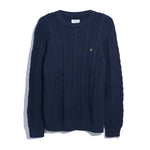 Farah Mendon Cable Sweater - Curtis & Dunne