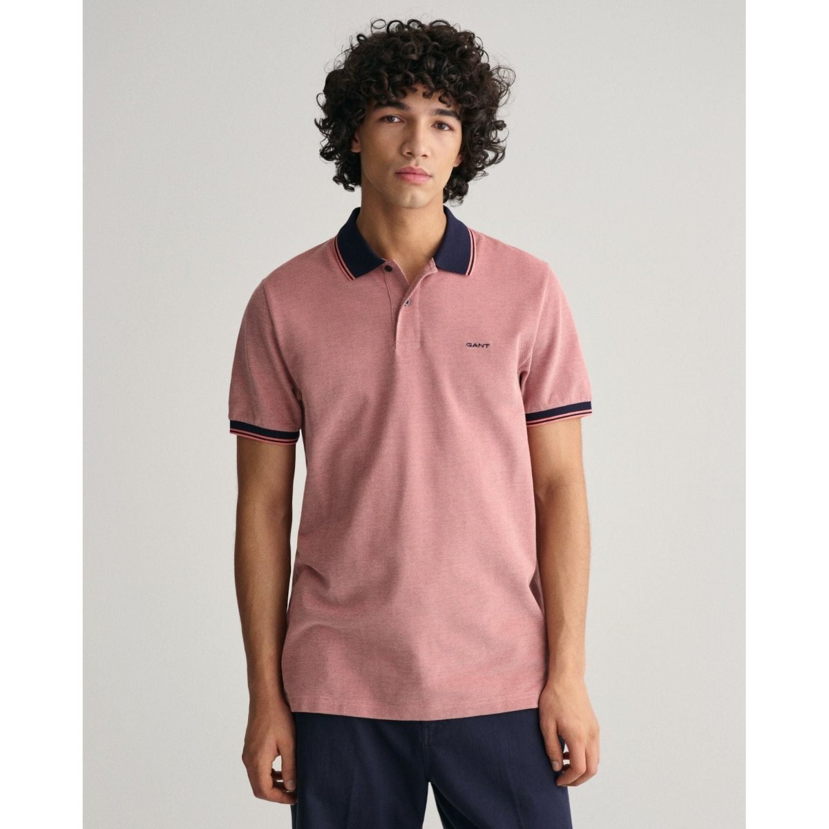 Gant 4 Colour Oxford Pique Polo - Curtis & Dunne