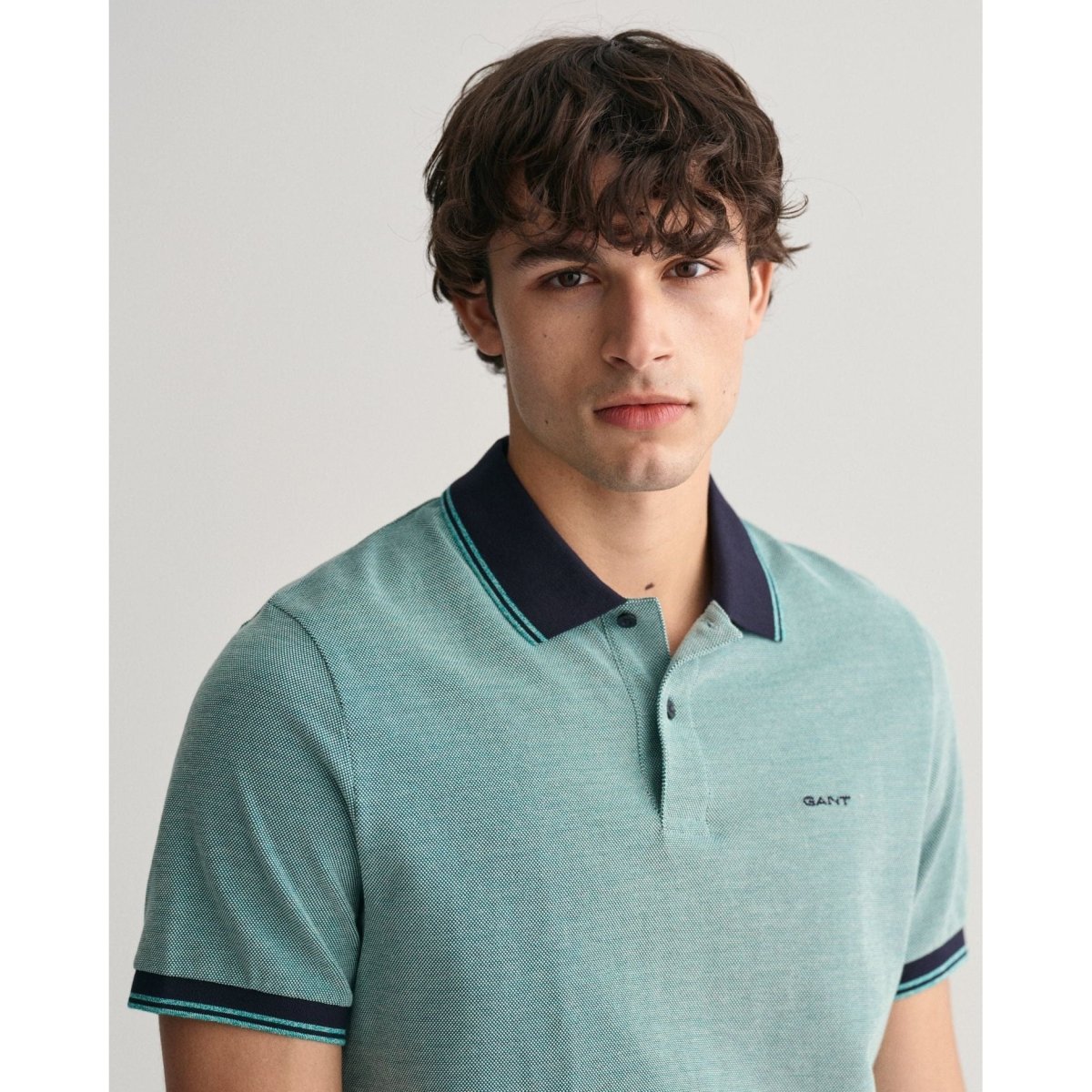 Gant 4 Colour Oxford Pique Polo - Curtis & Dunne