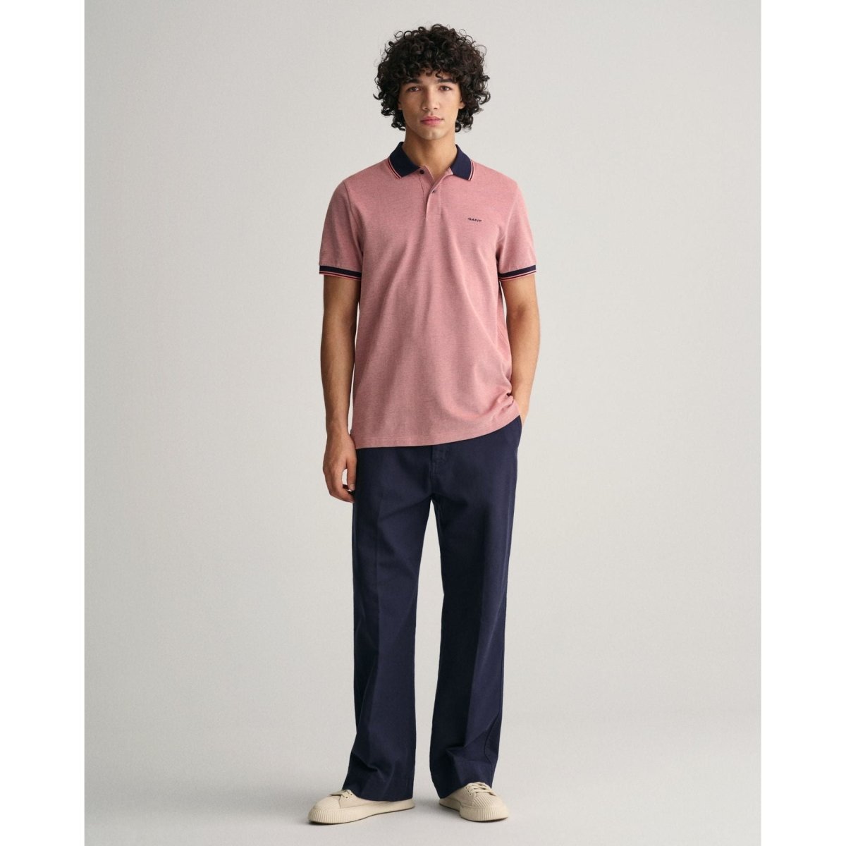 Gant 4 Colour Oxford Pique Polo - Curtis & Dunne