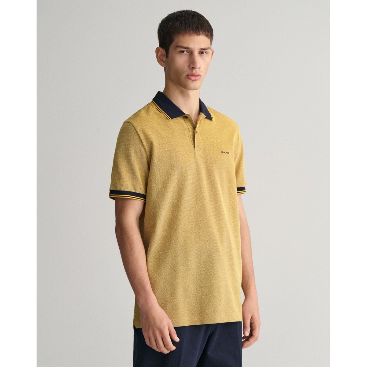 Gant 4 Colour Oxford Pique Polo - Curtis & Dunne