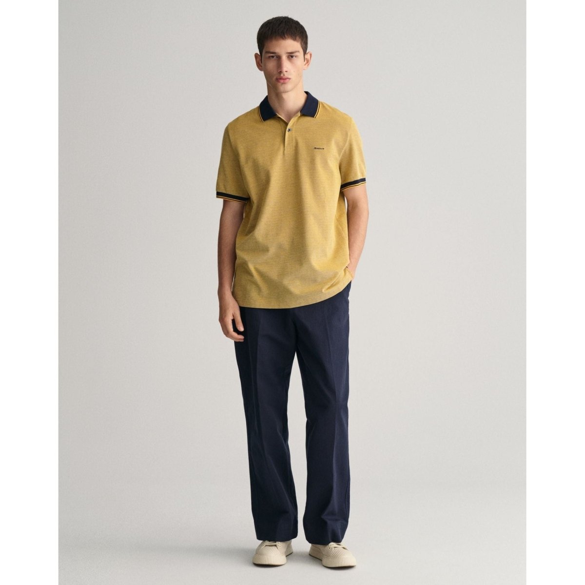 Gant 4 Colour Oxford Pique Polo - Curtis & Dunne