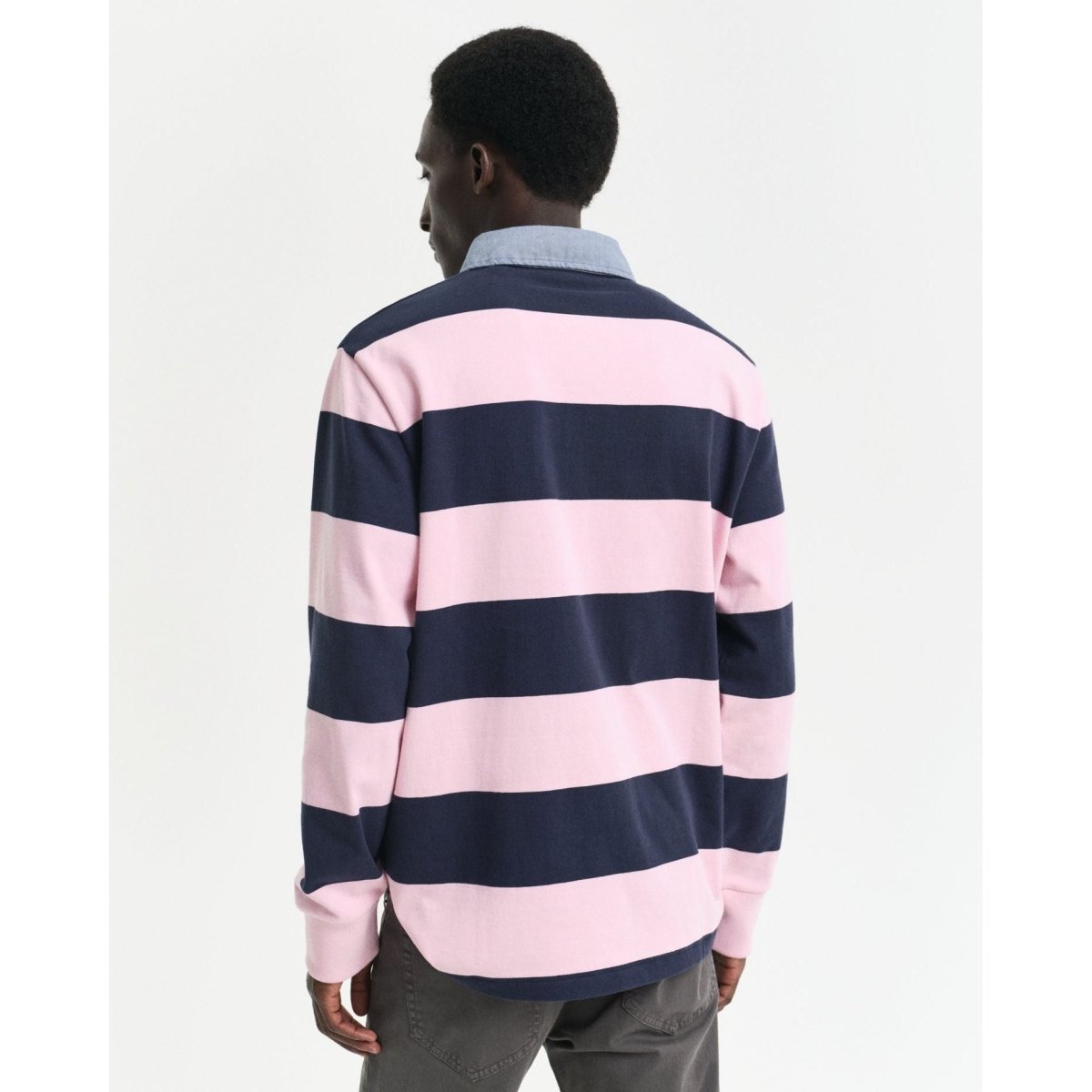 Gant Chambray Stripe Heavy Rugger - Curtis & Dunne