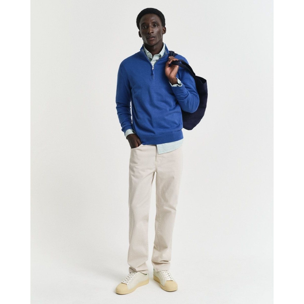 Gant Classic Cotton Half Zip - Curtis & Dunne